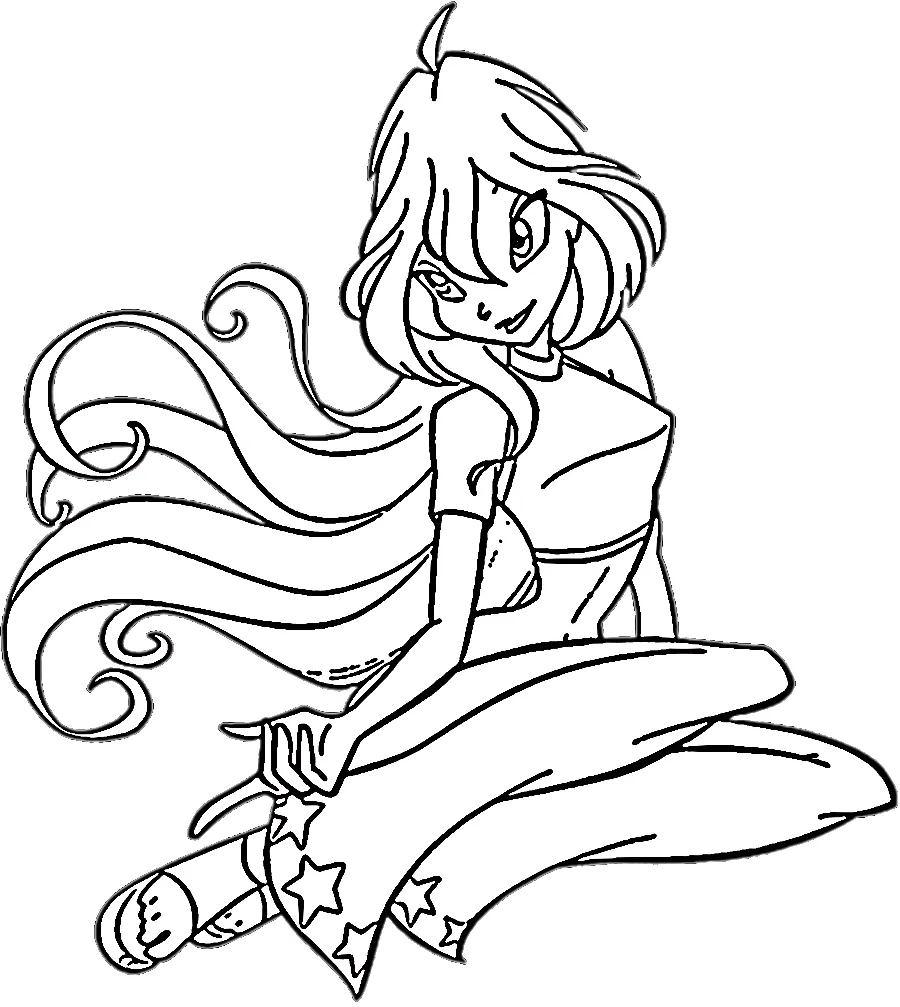 coloriage Winx à imprimer pour enfant de 12 ans