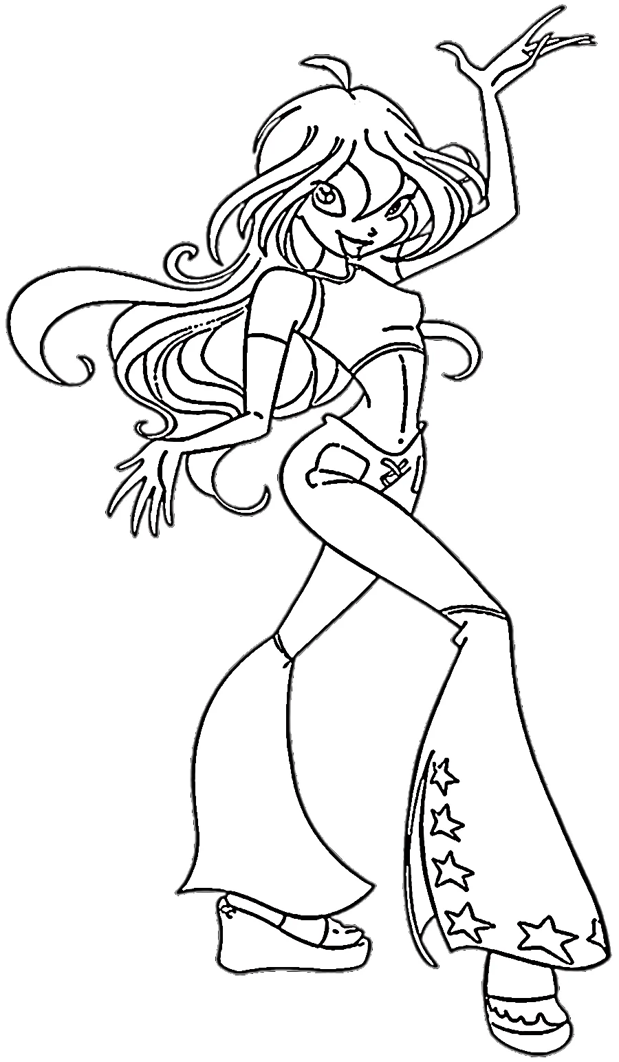 coloriage Winx a imprimer gratuit 1