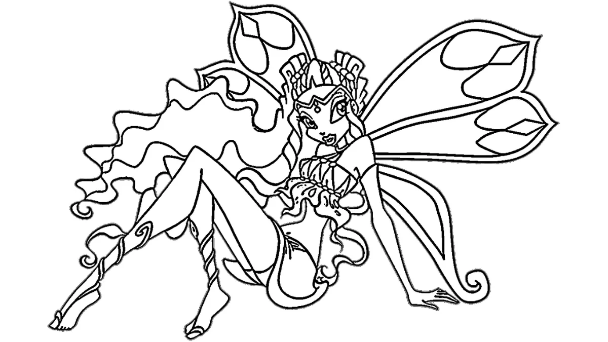 coloriage Winx a colorier en ligne