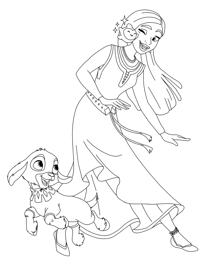 27+ Wish para colorear gratis: Una Aventura Disney Dudoso