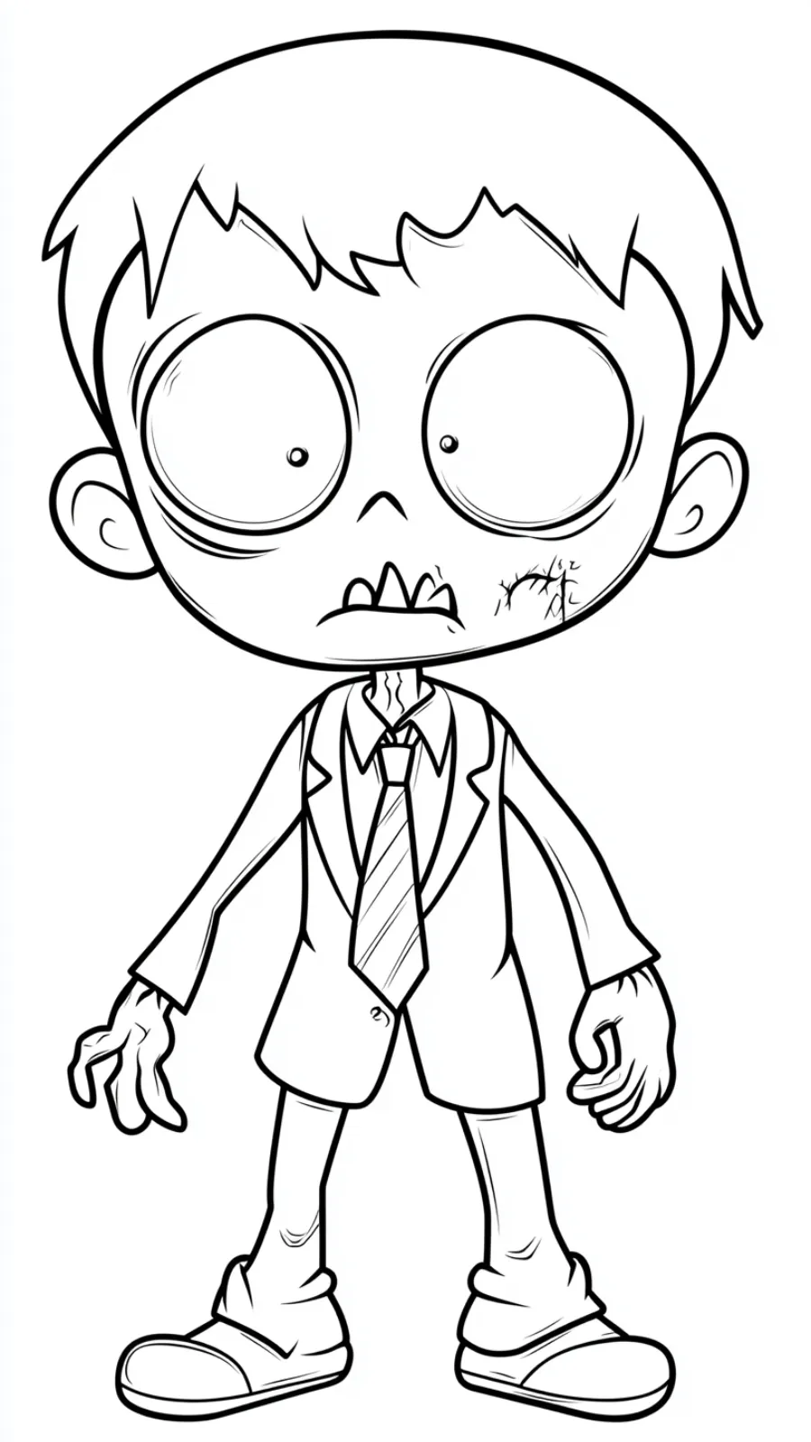 imprimer coloriage Zombie 2