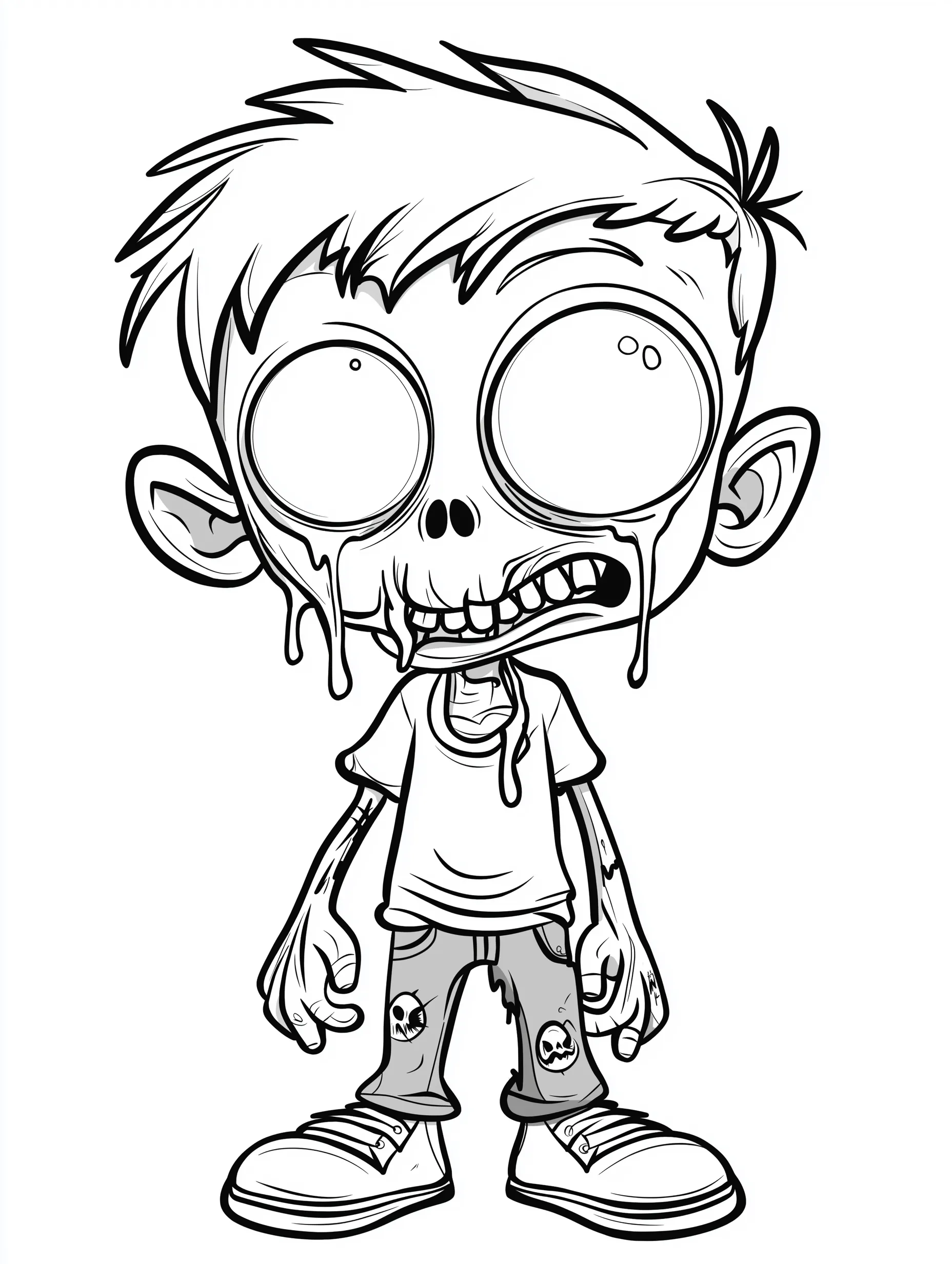 imprimer coloriage Zombie