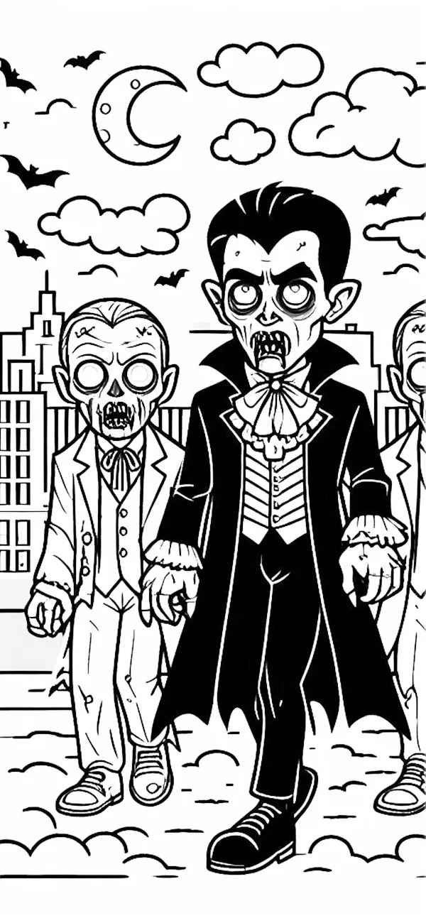 imprimer coloriage Zombie gratuit 1