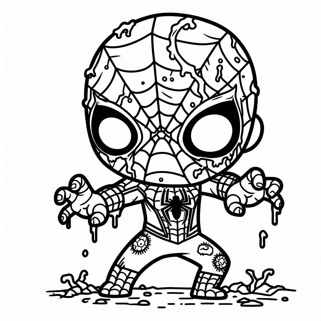 coloriage Zombie gratuit à imprimer 1