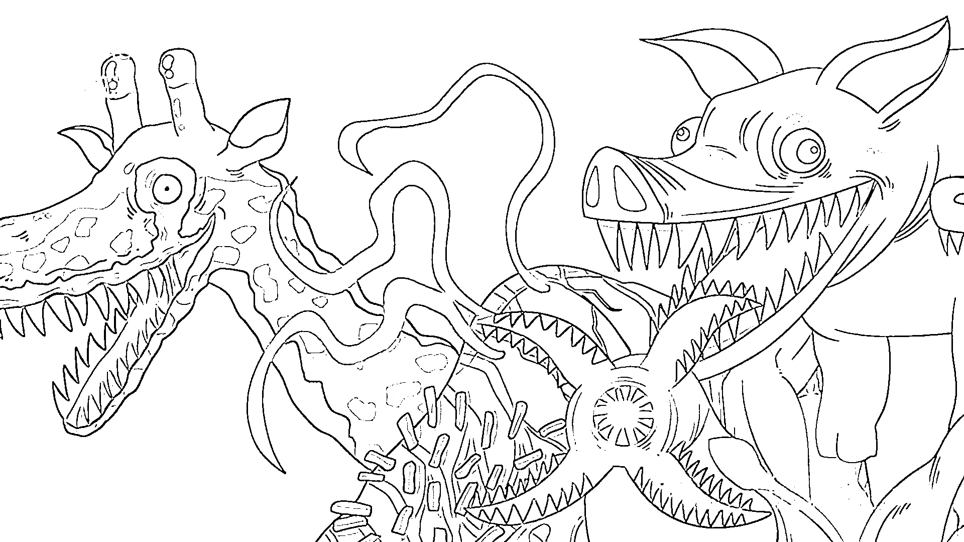 coloriage Zoochosis pour enfant de à imprimer