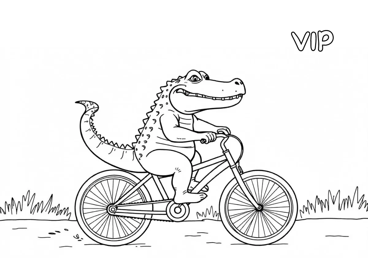 coloriage crocodile gratuit à imprimer