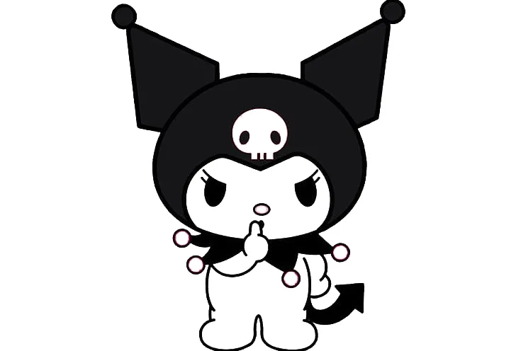 coloriage Kuromi et découpage à imprimer