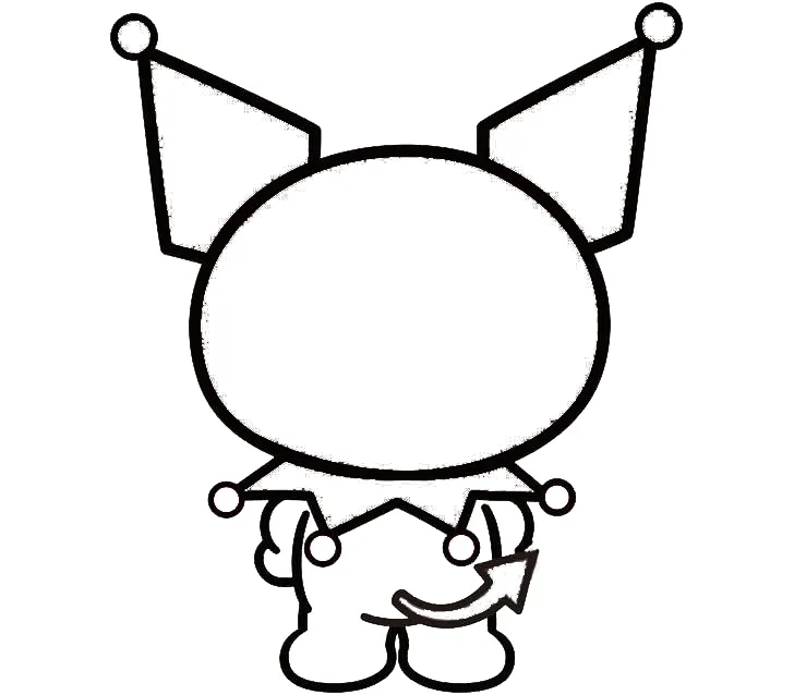 télécharger coloriage Kuromi gratuit