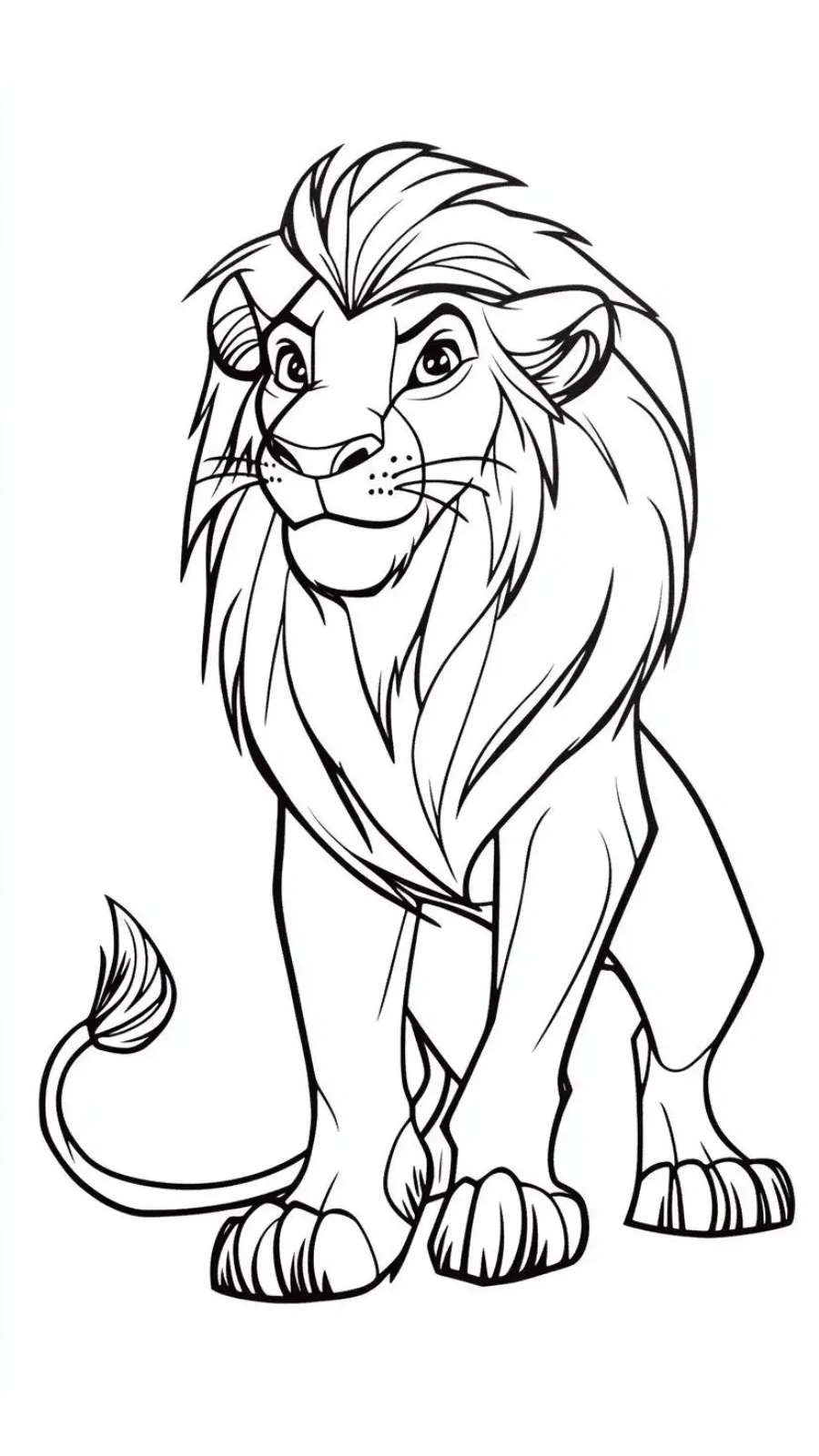 coloriage Roi Lion a telecharger