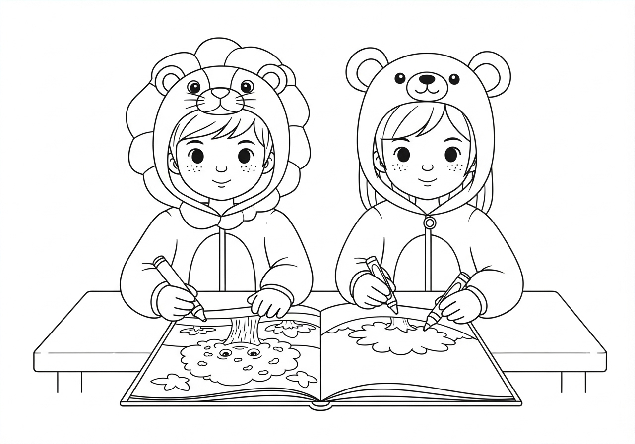 coloriage BFF update pour enfants à télécharger