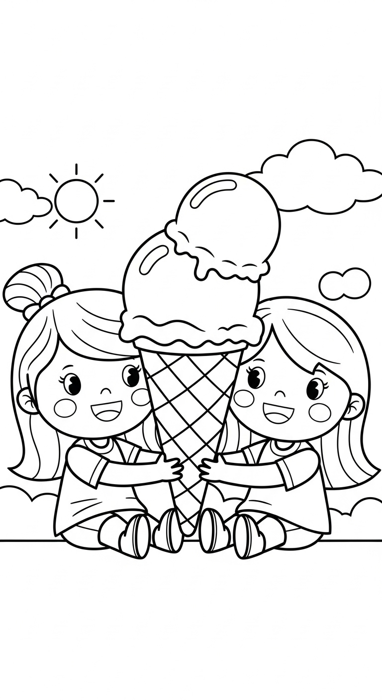 imprimer coloriage BFF update pour enfant