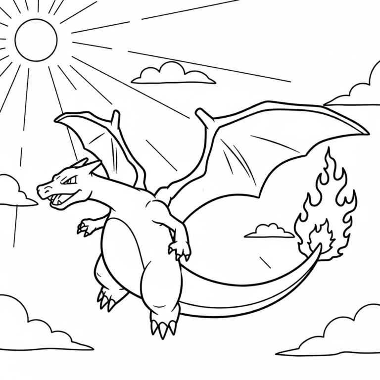 Coloriage Dracaufeu