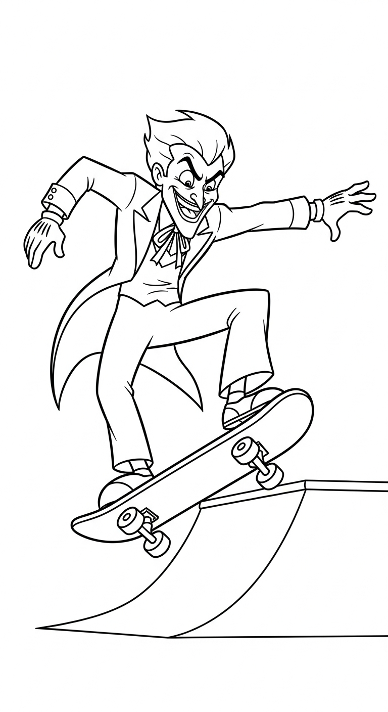 coloriage Joker updated gratuit