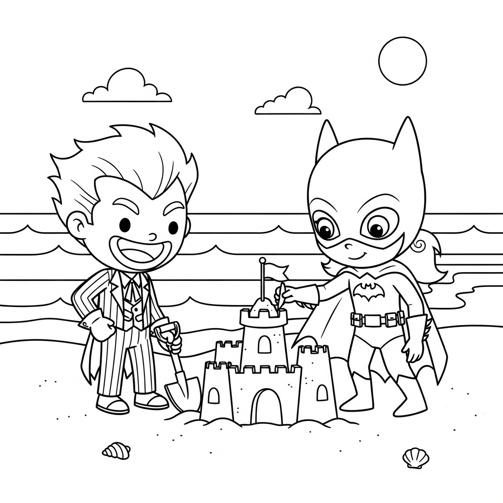 coloriage Joker updated gratuit pour enfants