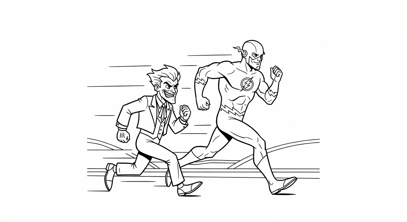 coloriage Joker updated pour enfants a imprimer