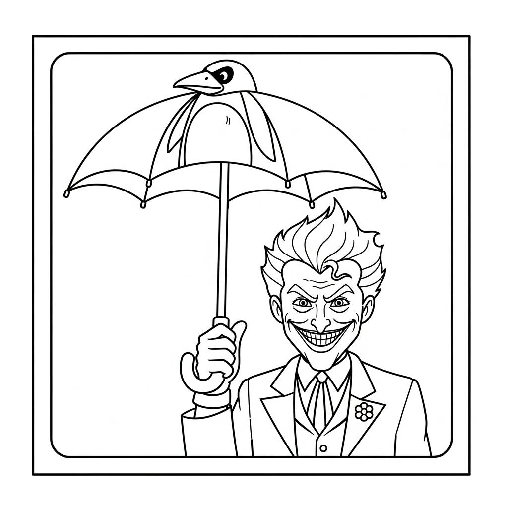 coloriage Joker updated à imprimer pdf gratuit