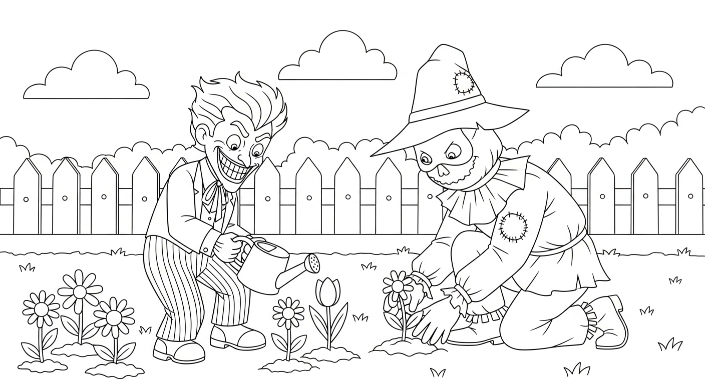 coloriage Joker updated pour enfants