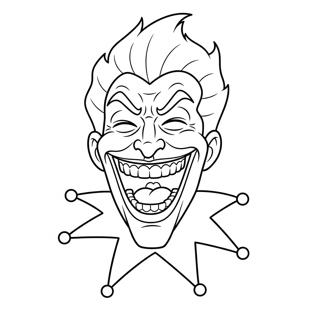 coloriage Joker updated gratuit à imprimer