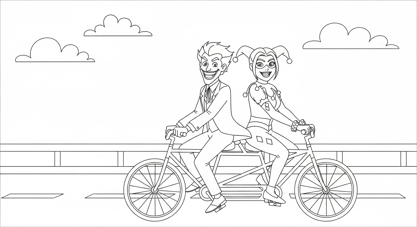 coloriage Joker updated pour enfant de 3 ans