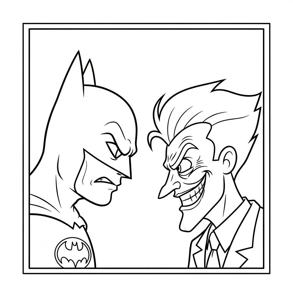 coloriage Joker updated à imprimer pour enfant de 6 ans