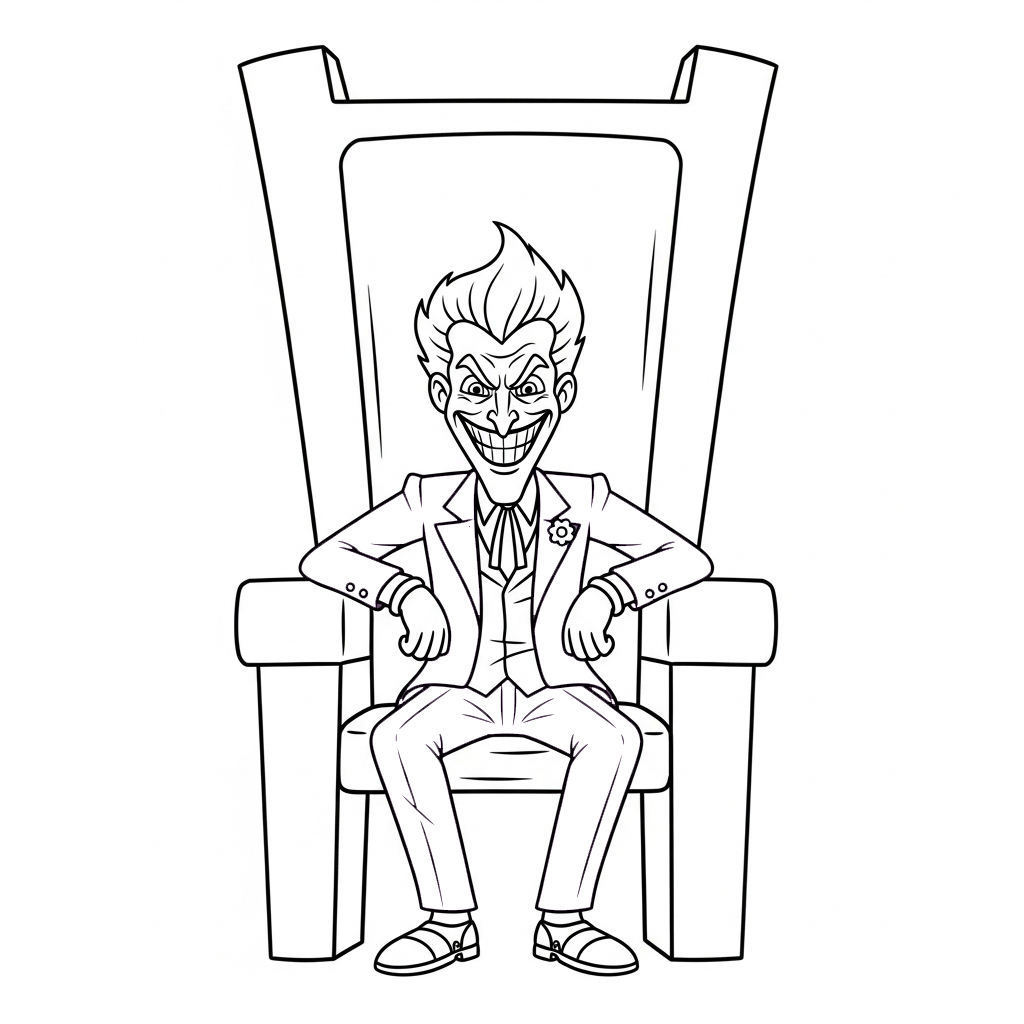 coloriage Joker updated pour enfant a imprimer gratuit