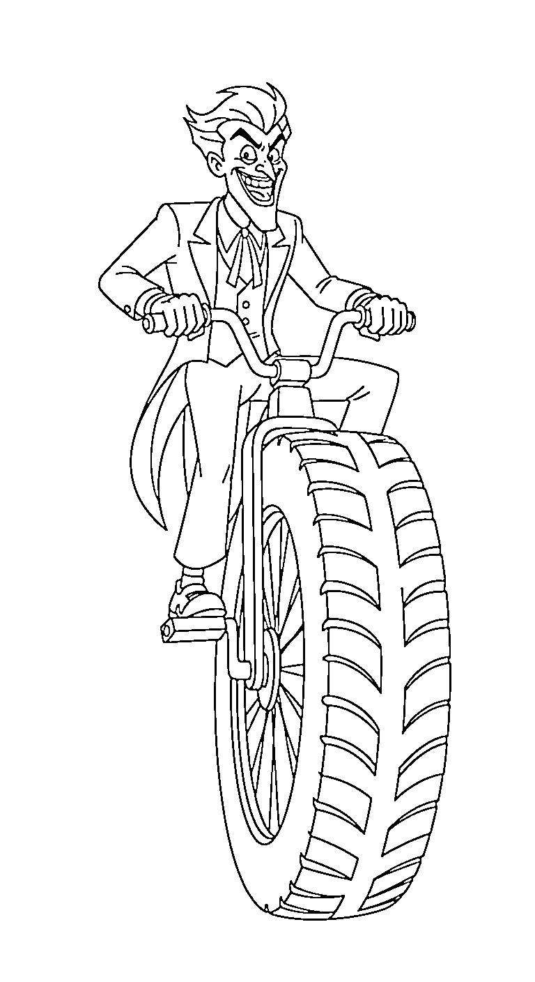 coloriage Joker updated gratuit à imprimer