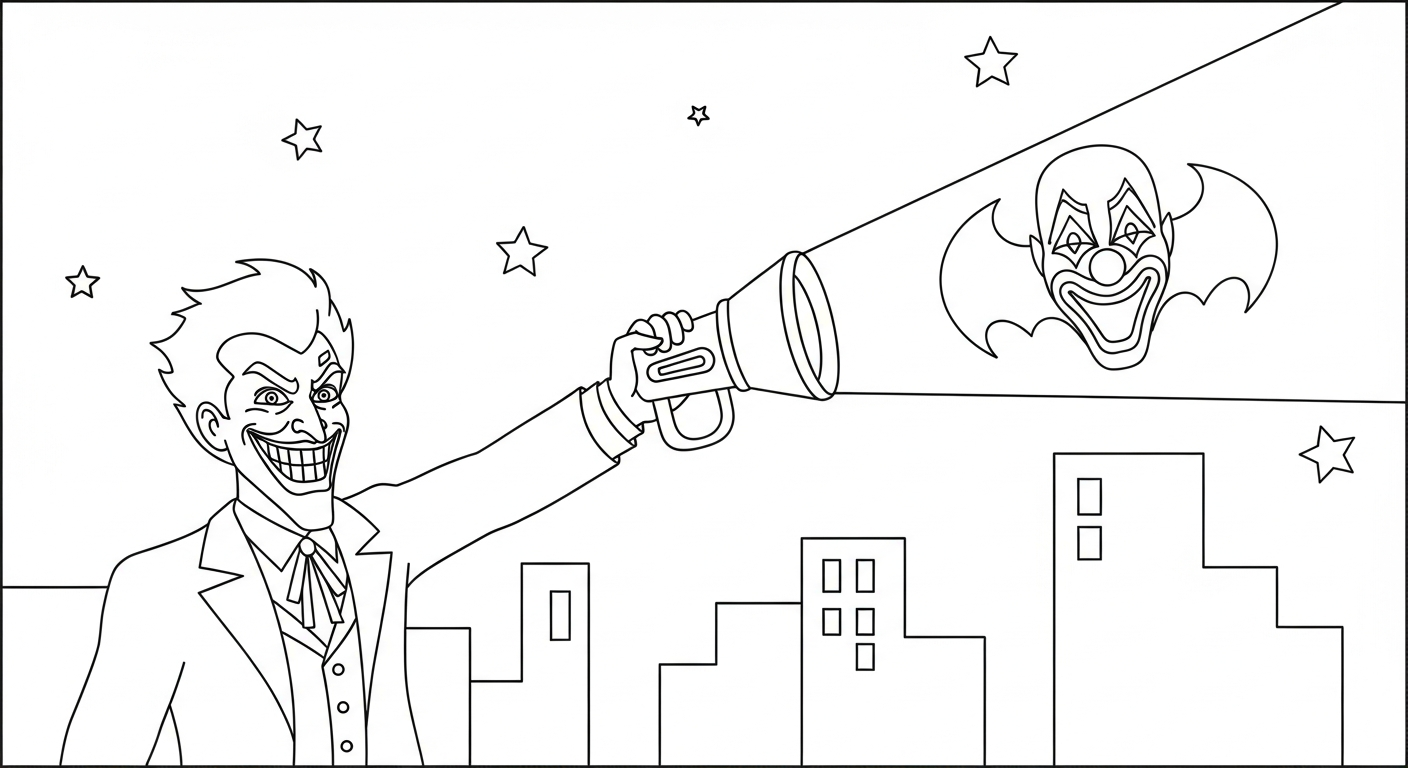 coloriage Joker updated à imprimer pour enfant de 12 ans