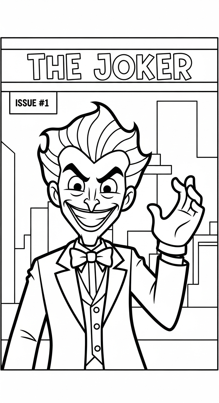 imprimer coloriage Joker updated