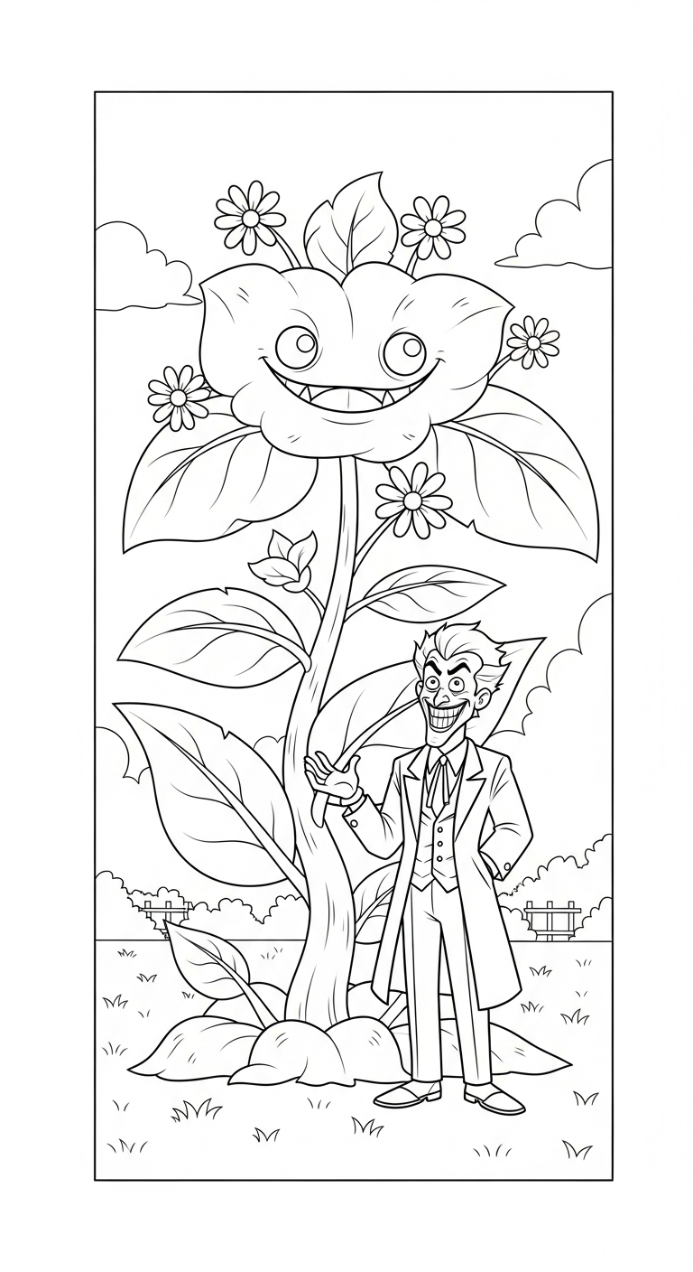 image pour coloriage Joker updated enfant