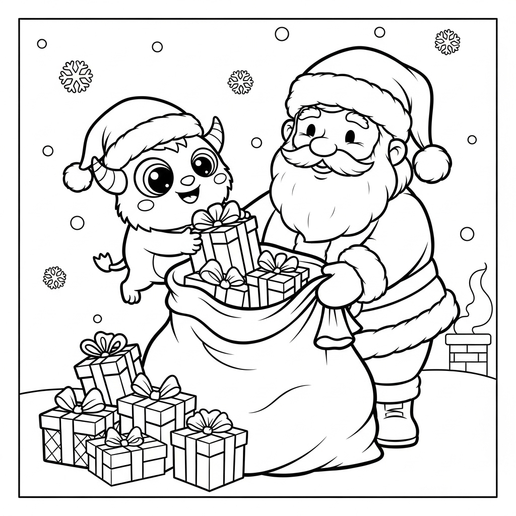 coloriage Monstre update pour enfants a imprimer gratuit 1