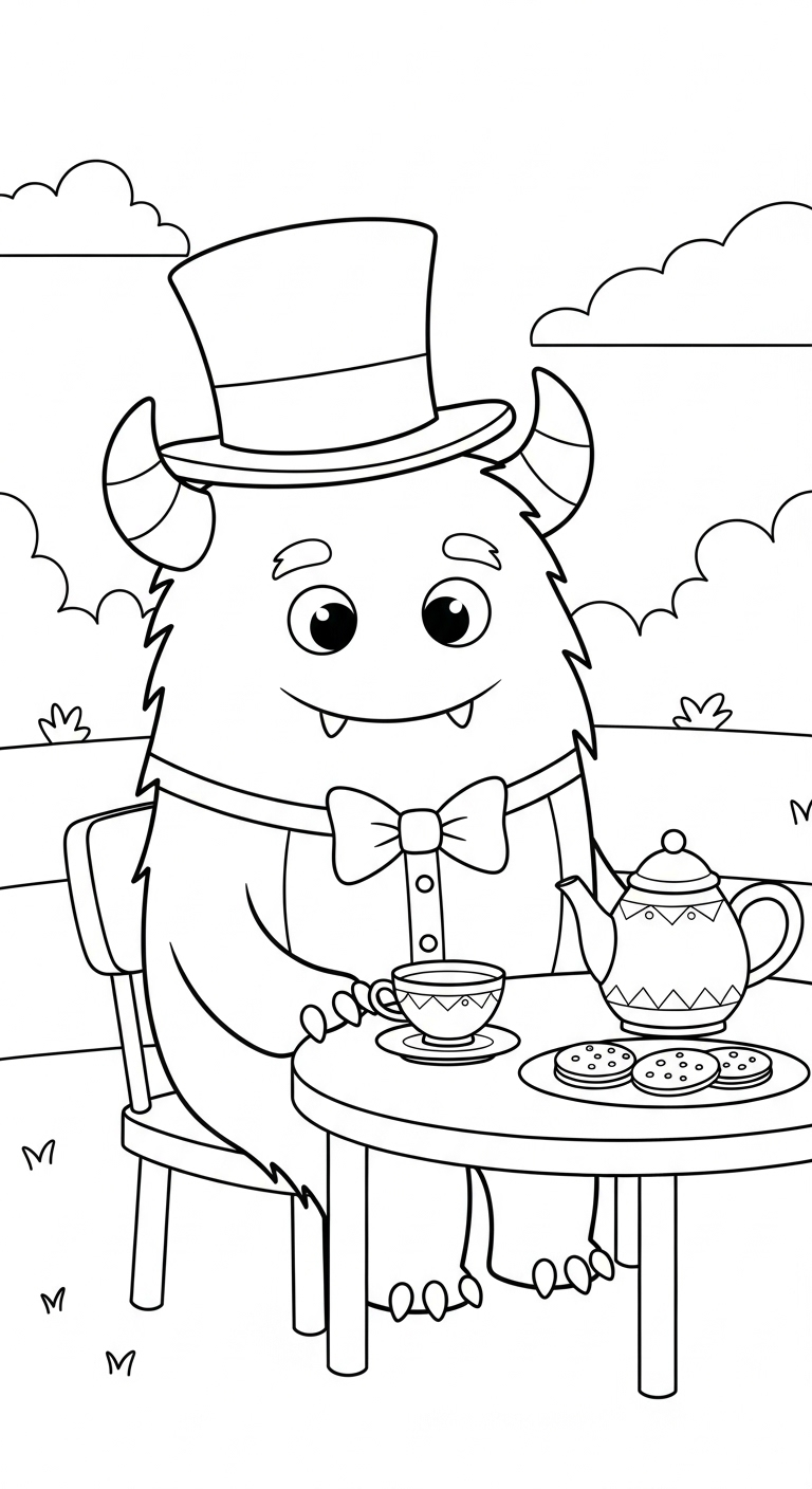 coloriage Monstre update pour enfant a imprimer gratuit