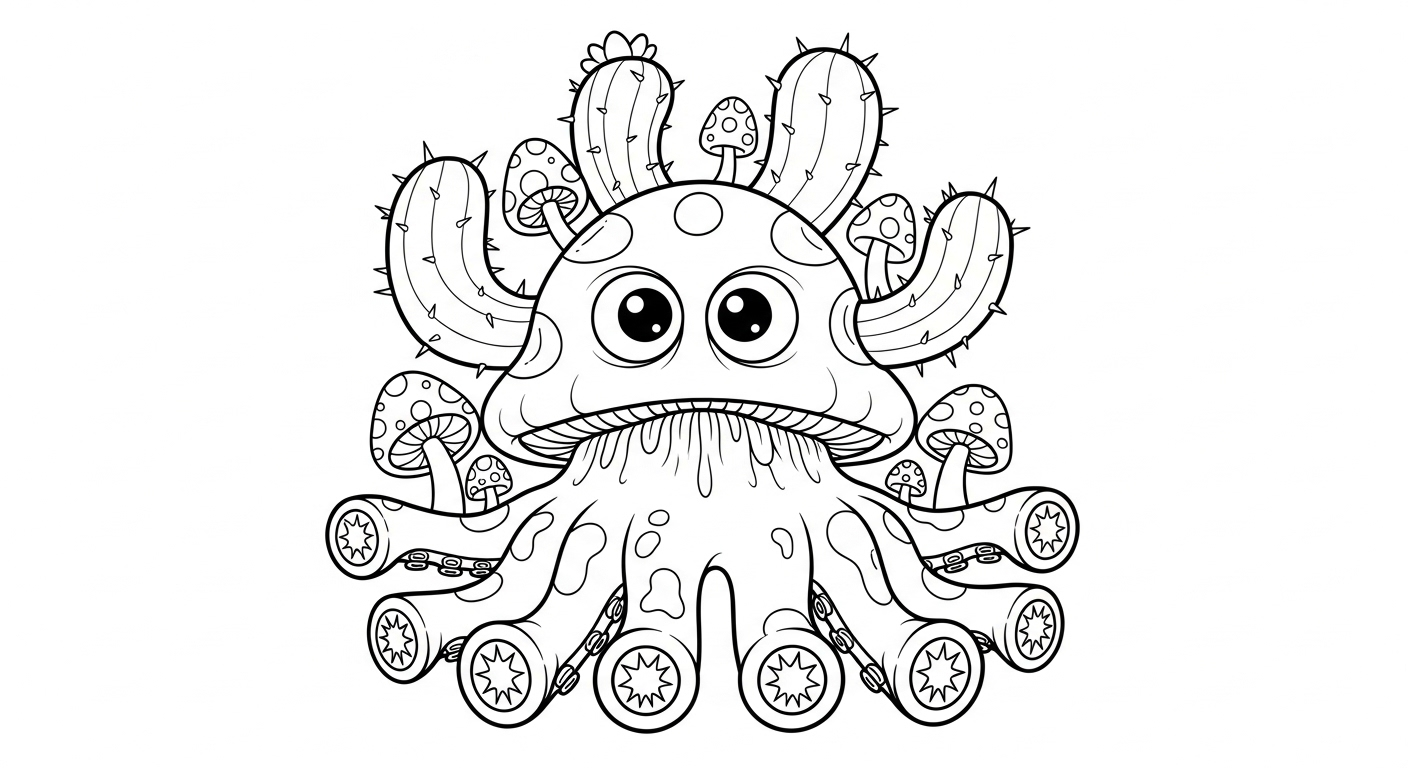 coloriage Monstre update a colorier en ligne gratuitement 1