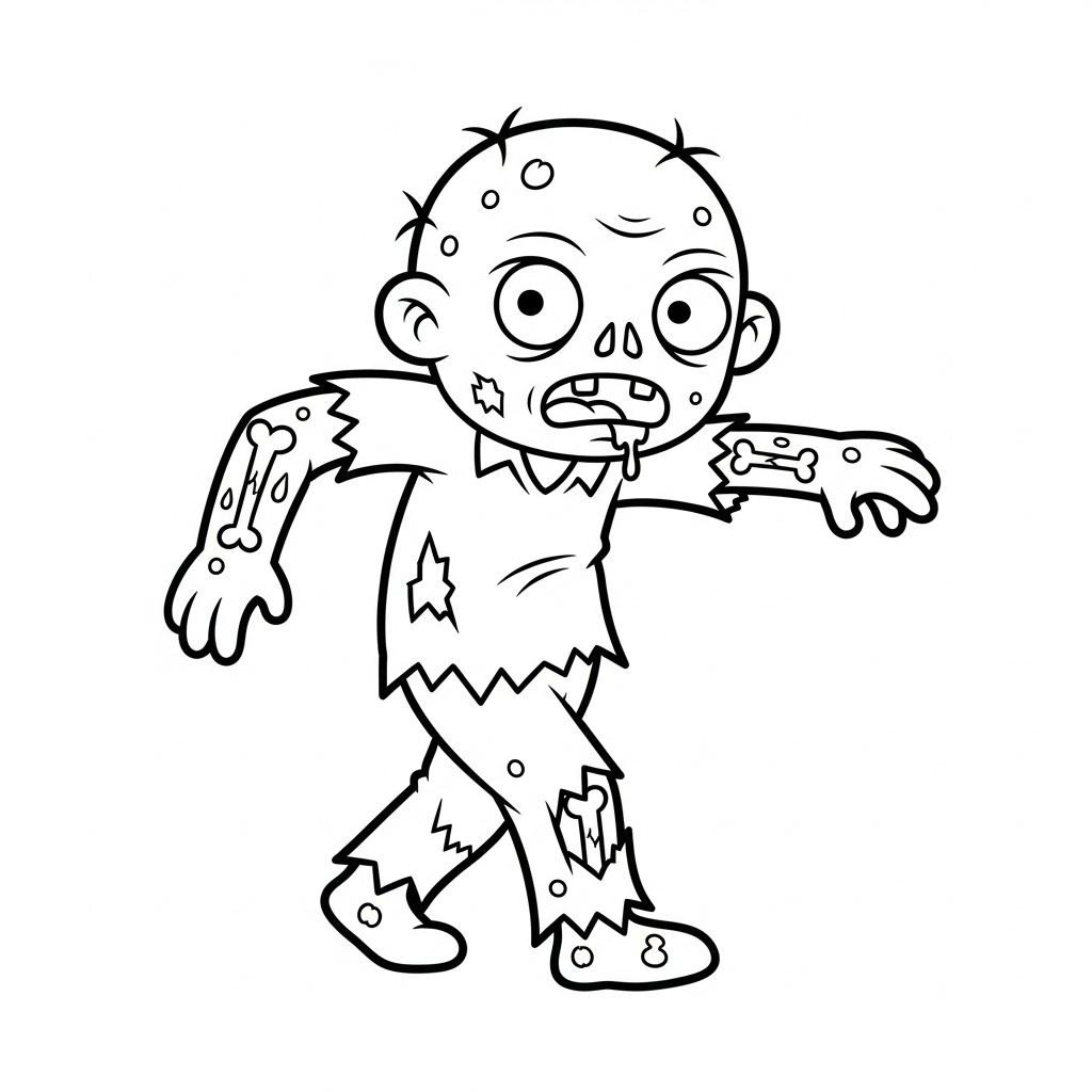 coloriage Monstre update a imprimer pour enfant de 4 ans
