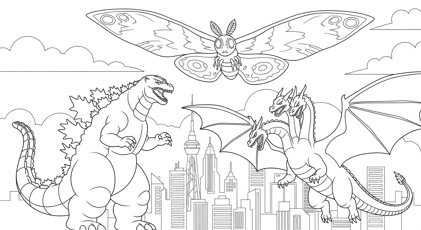 coloriage Monstre update à imprimer gratuitement pdf