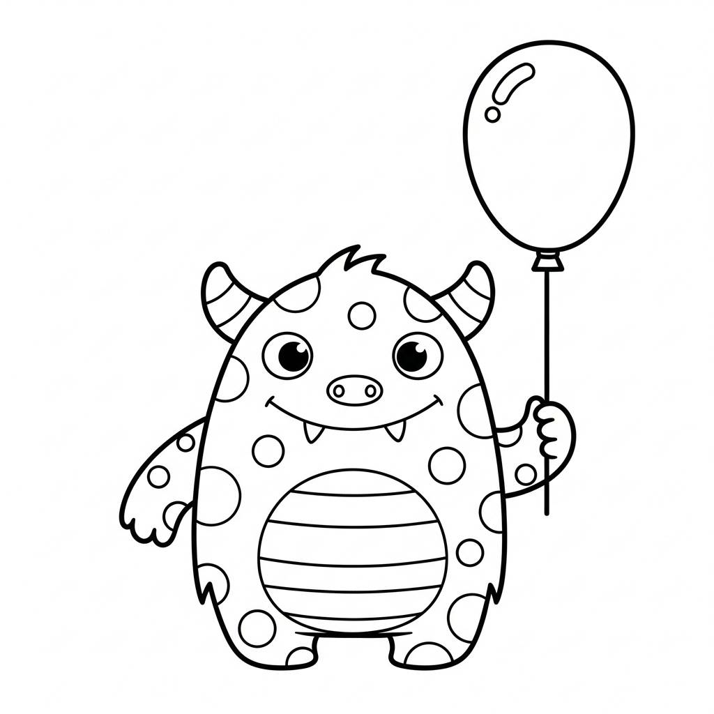 coloriage Monstre update à imprimer 3