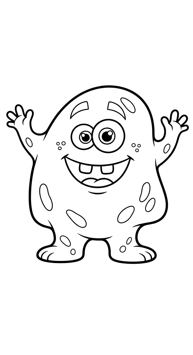 coloriage Monstre update a imprimer gratuitement 1