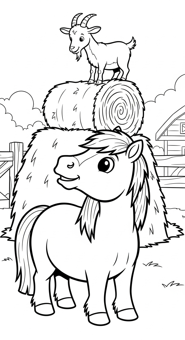 coloriage Poney updated a dessiner et imprimer