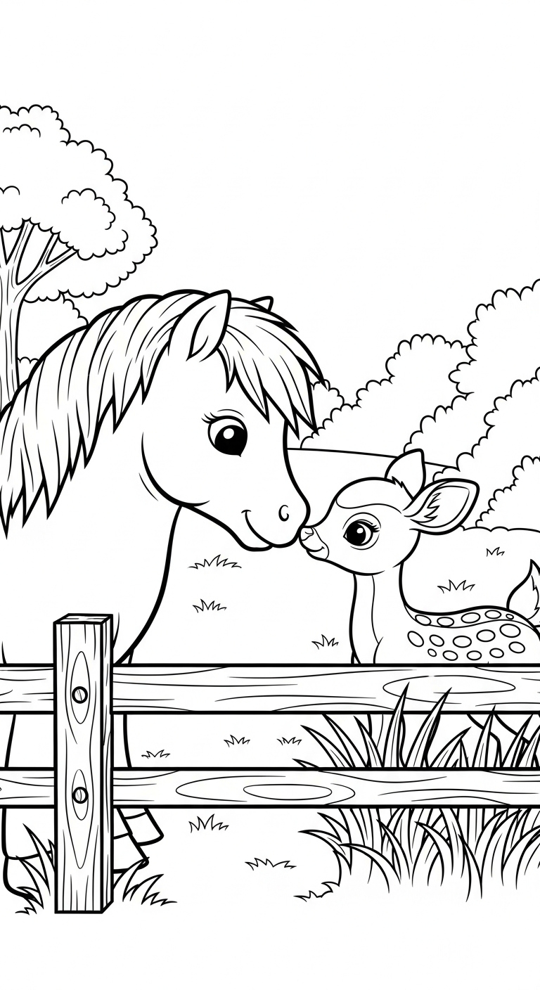 coloriage Poney updated à imprimer pdf gratuit