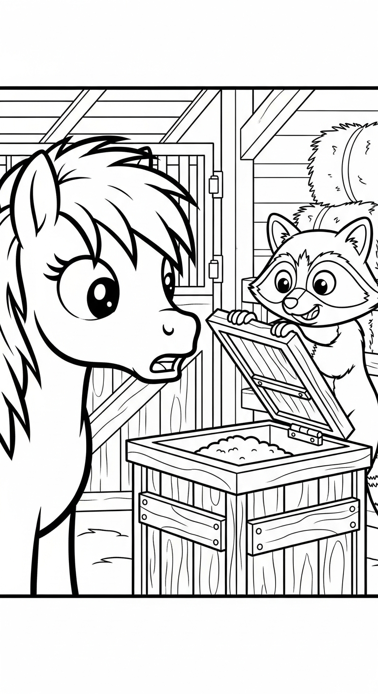 coloriage Poney updated à imprimer pour enfant de 8 ans