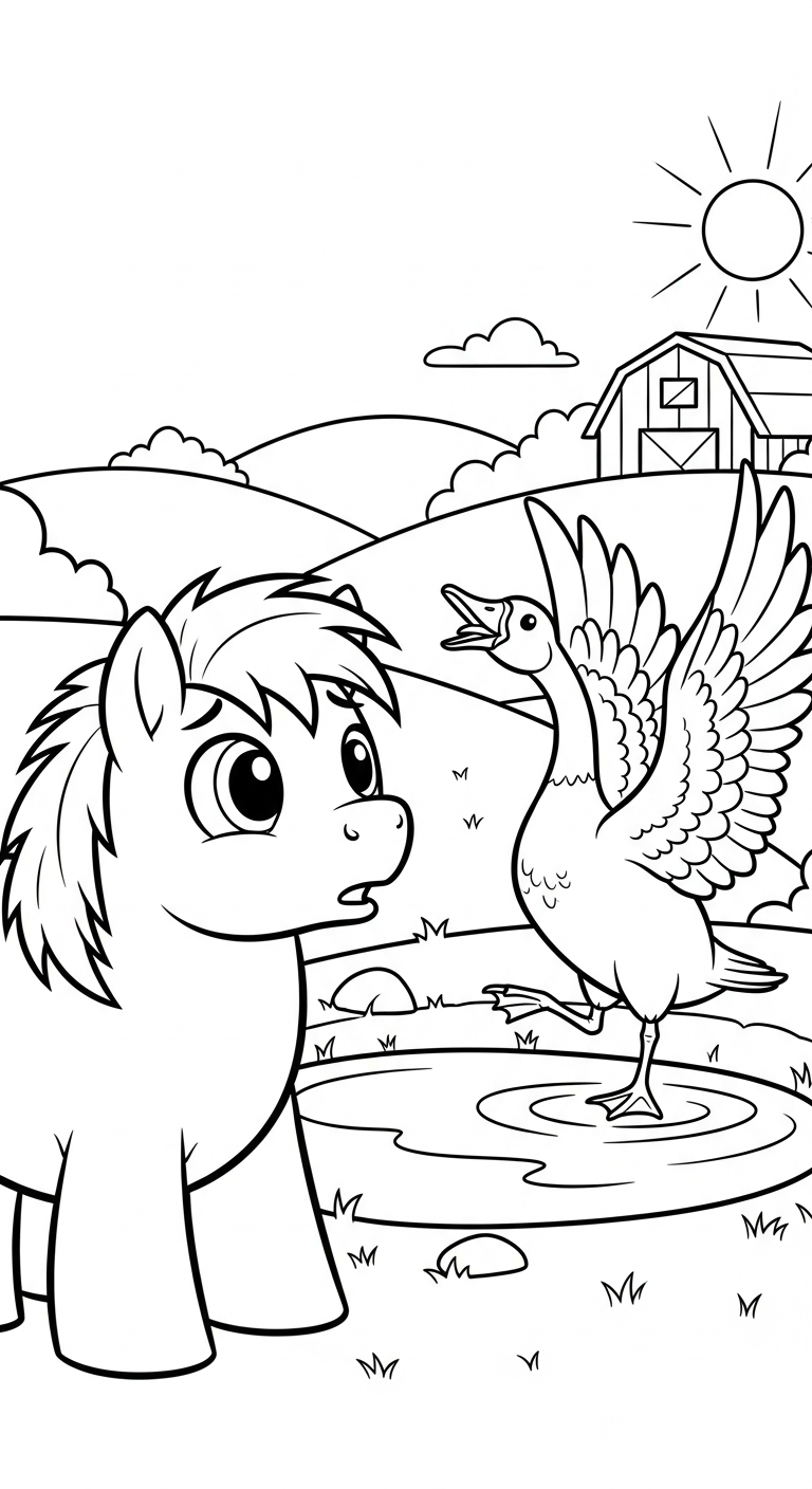 a imprimer coloriage Poney updated gratuit
