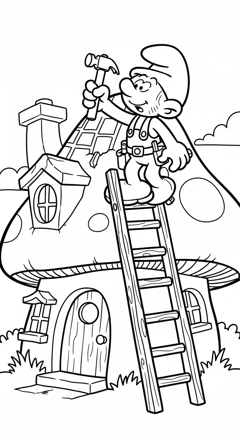 coloriage Schtroumpf updated gratuit en ligne