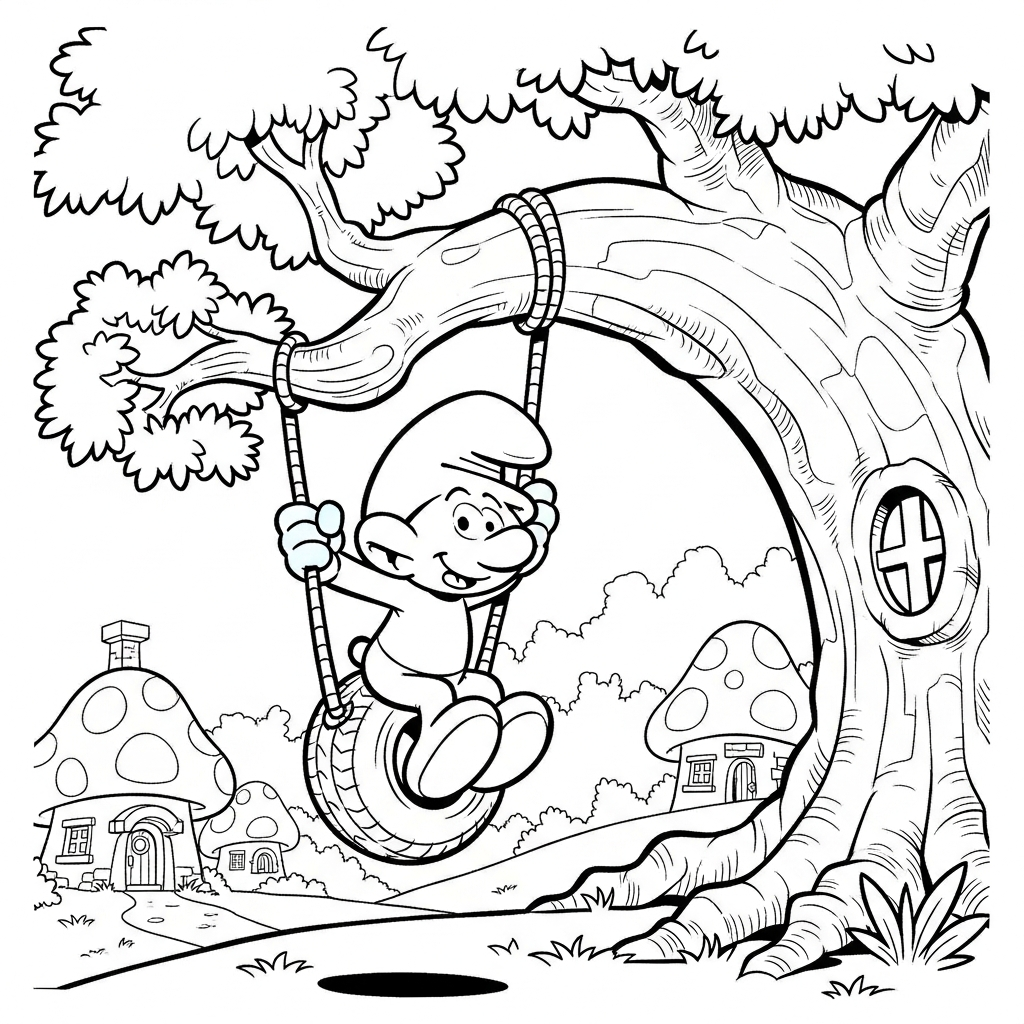 coloriage Schtroumpf updated pour enfant gratuit