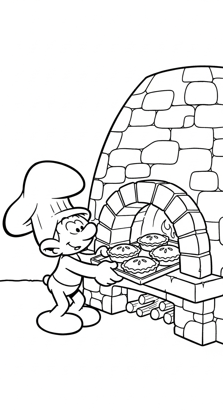 coloriage Schtroumpf updated pour enfant