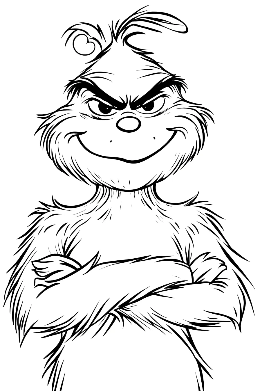 coloriage grinch gratuit