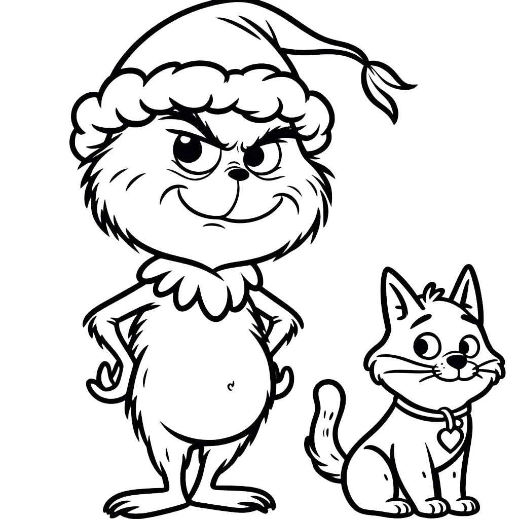 coloriage grinch a imprimer gratuit