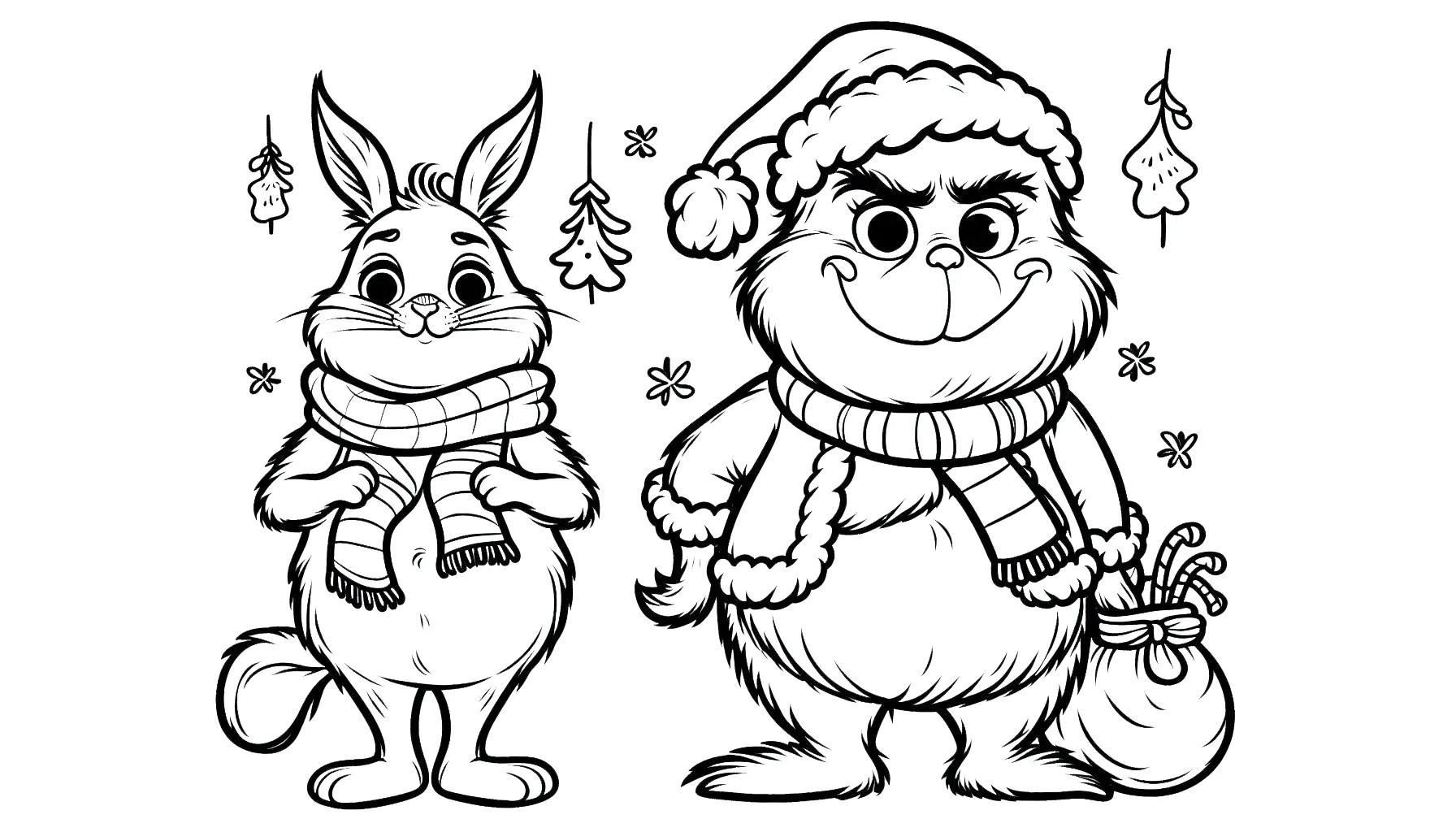 coloriage grinch à imprimer pour enfant de 4 ans