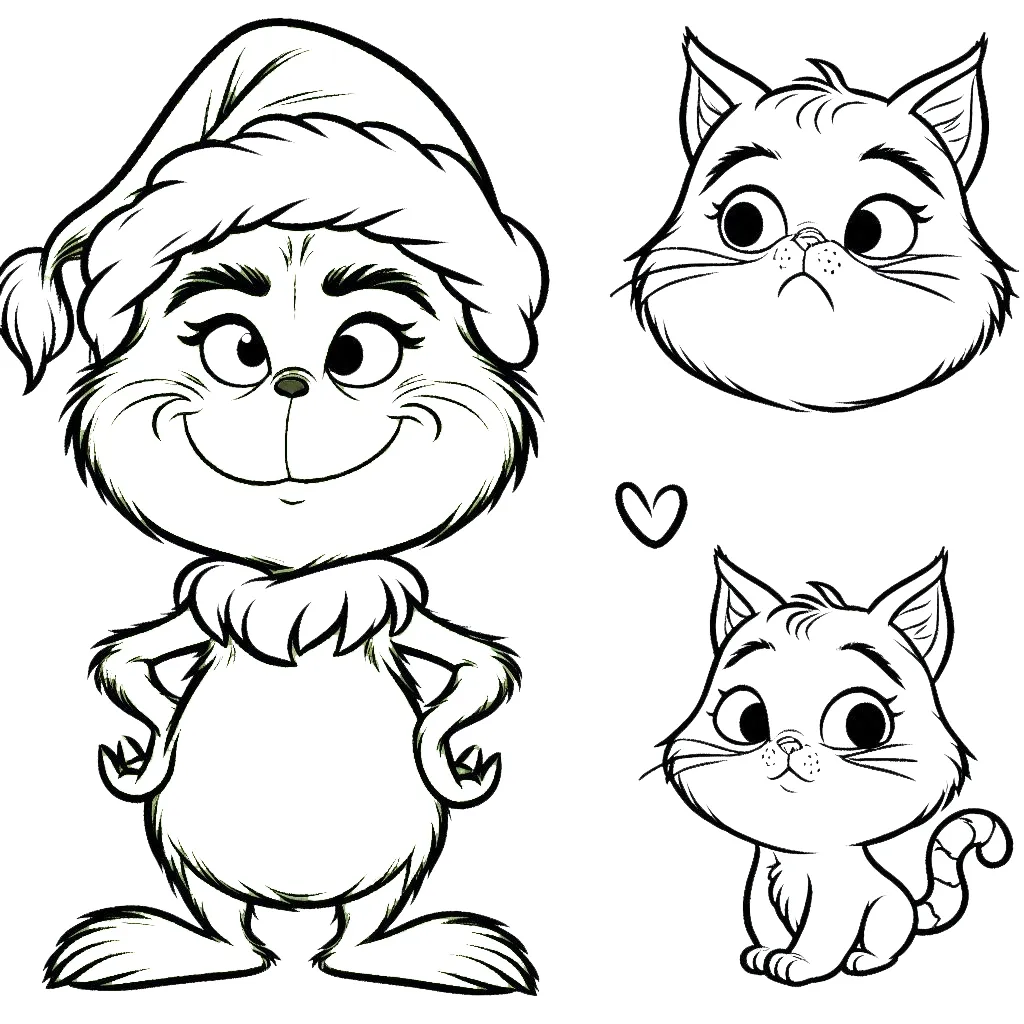 coloriage grinch pour bebe a imprimer