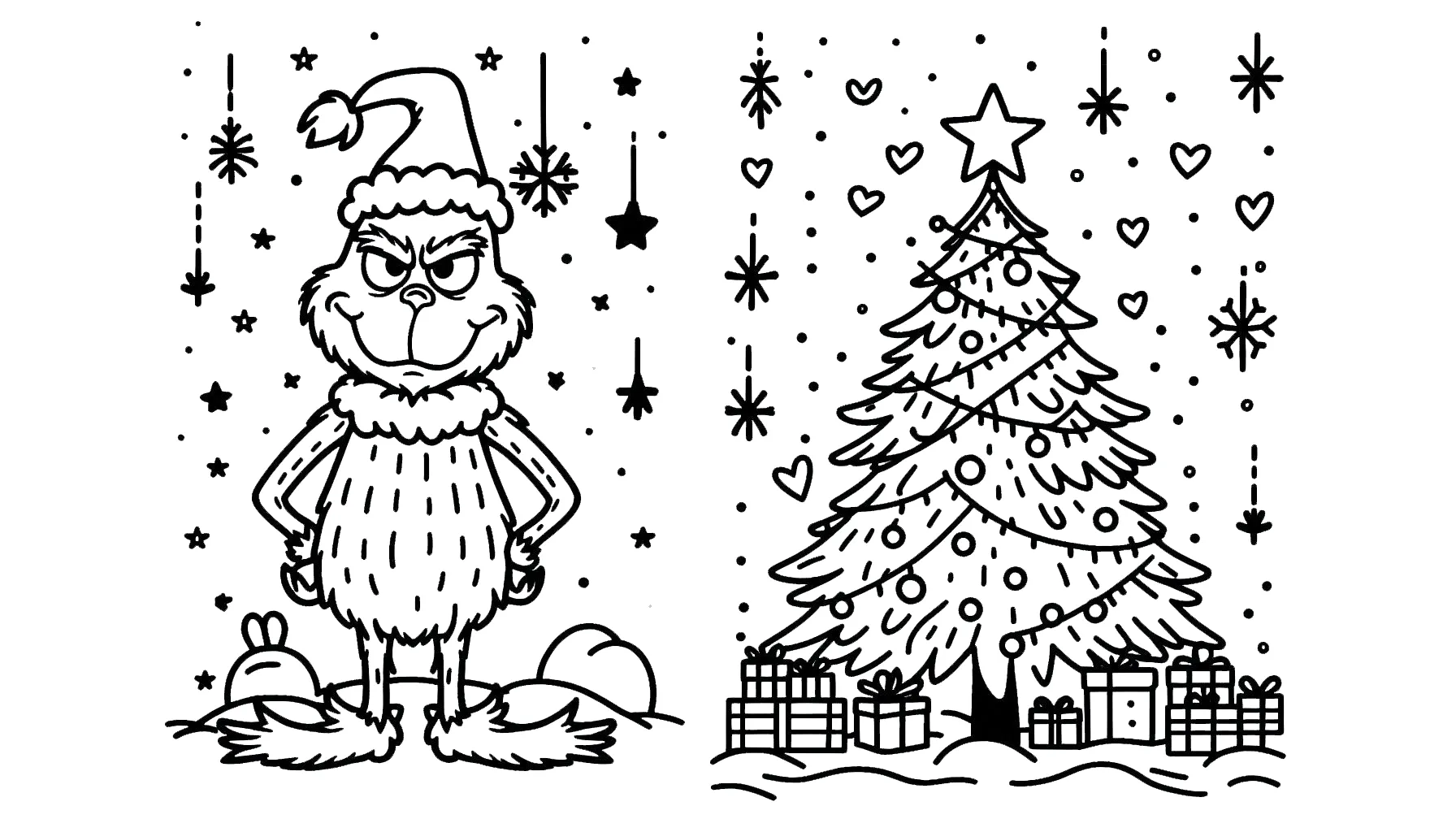 coloriage grinch pour enfant de 3 ans