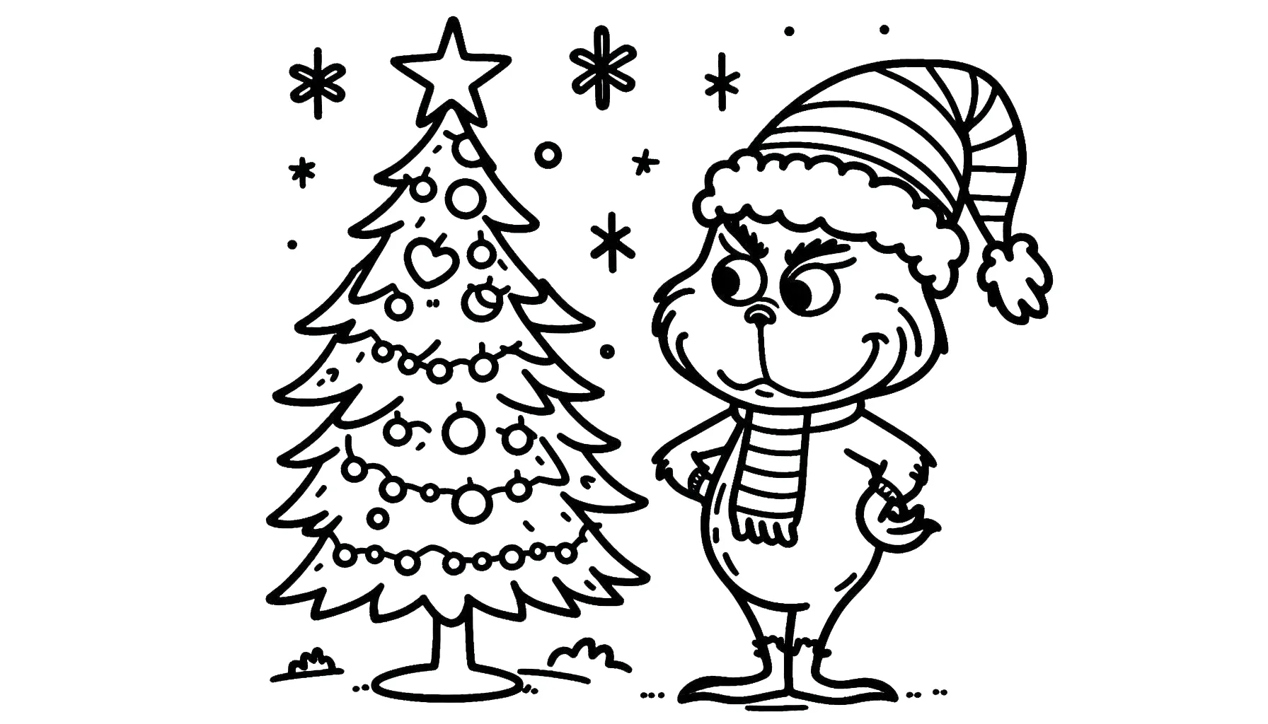 coloriage grinch a dessiner en ligne 1