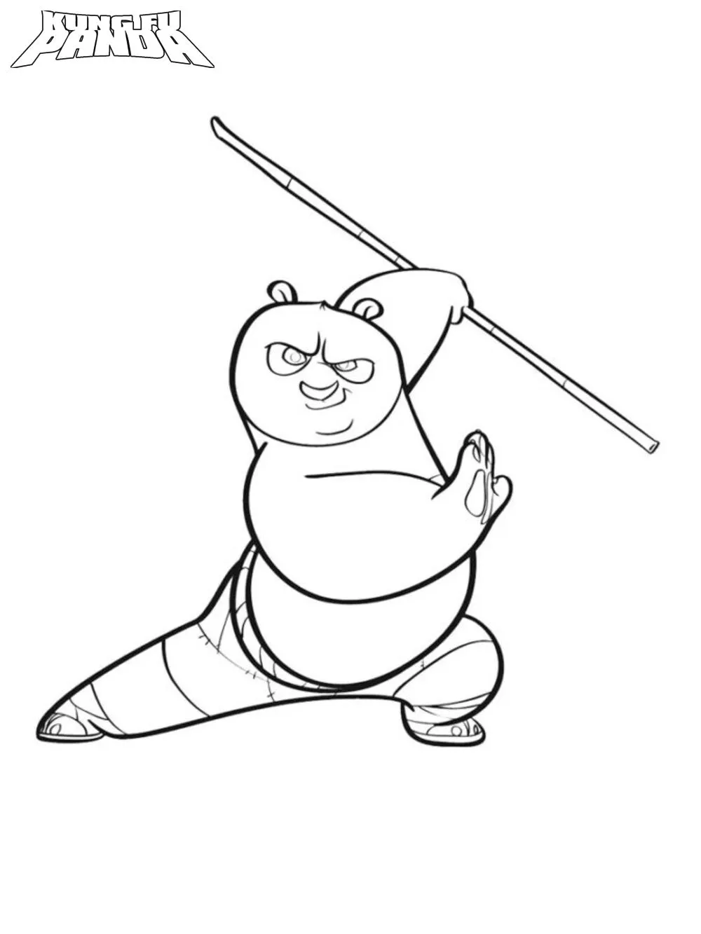 imprimer coloriage kung fu panda pour enfant 1